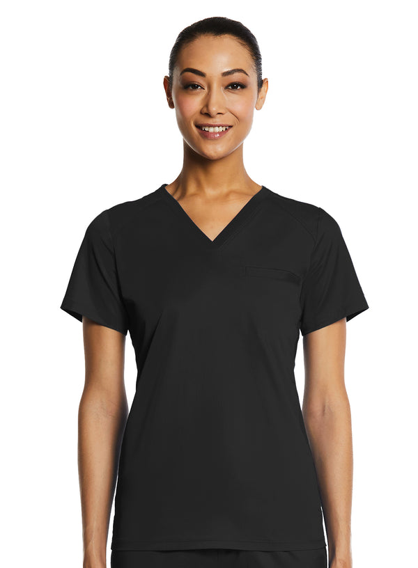 Women's 1 Pocket EON Sport Tuckable V Neck Scrub Top