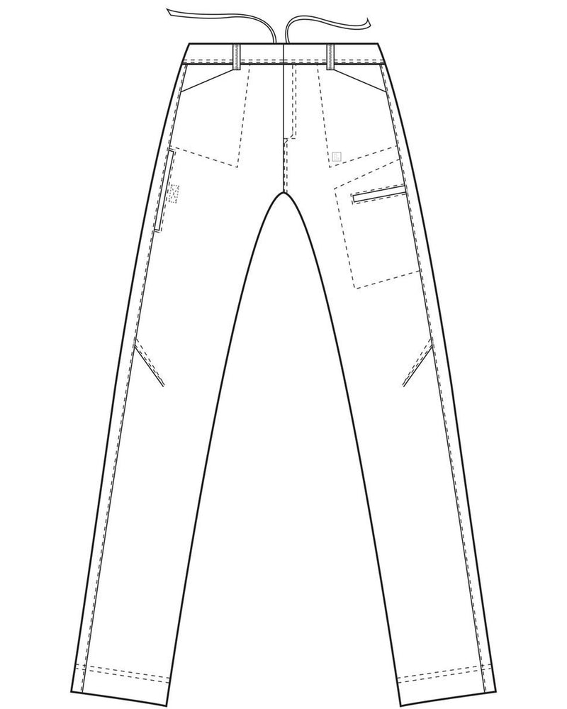 BLACK - Landau Men's Stretch Ripstop Cargo Scrub Pant for Nursing - Image 2
