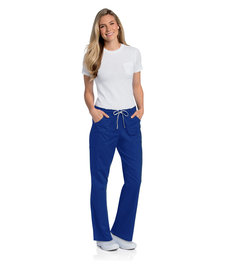 GALAXY BLUE - Landau All Day Women's 3 Pocket Full Elastic Cargo Scrub Pant - Image 1
