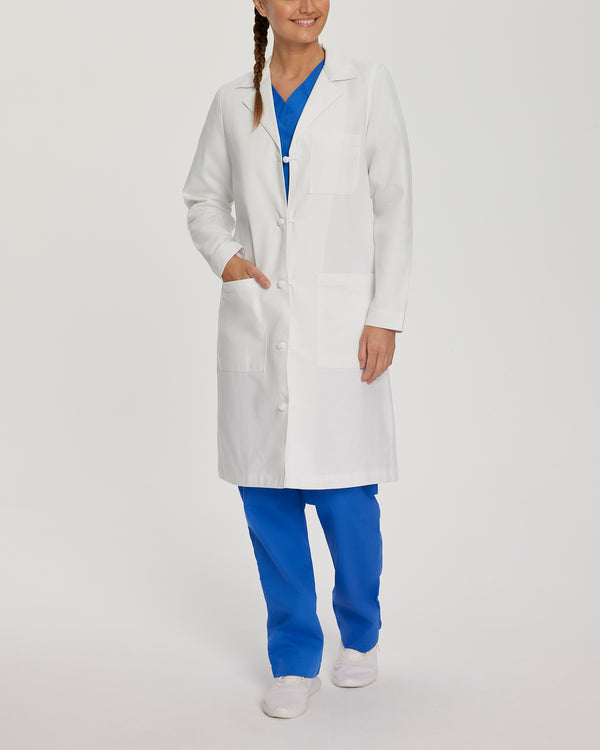 Women's 3 Pocket Essential Lab Coats Full-Length Lab Coat