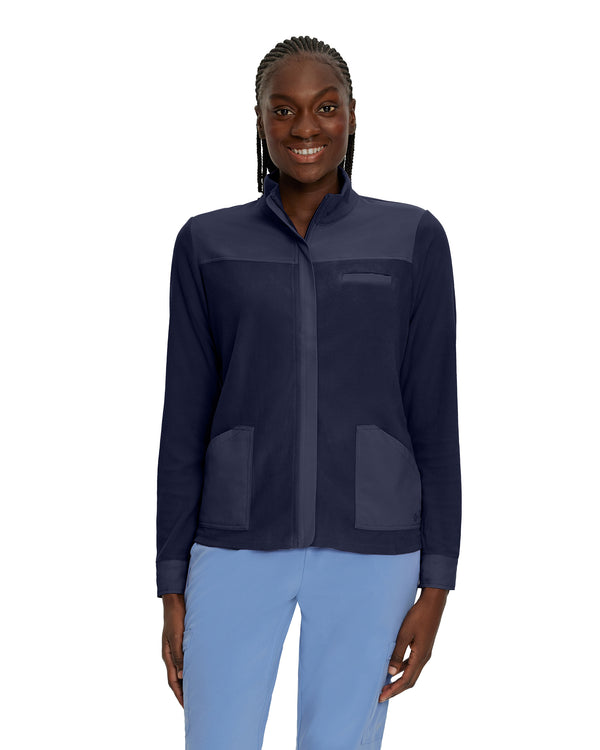 Women's 3 Pocket FIT Warm-Up Scrub Jacket
