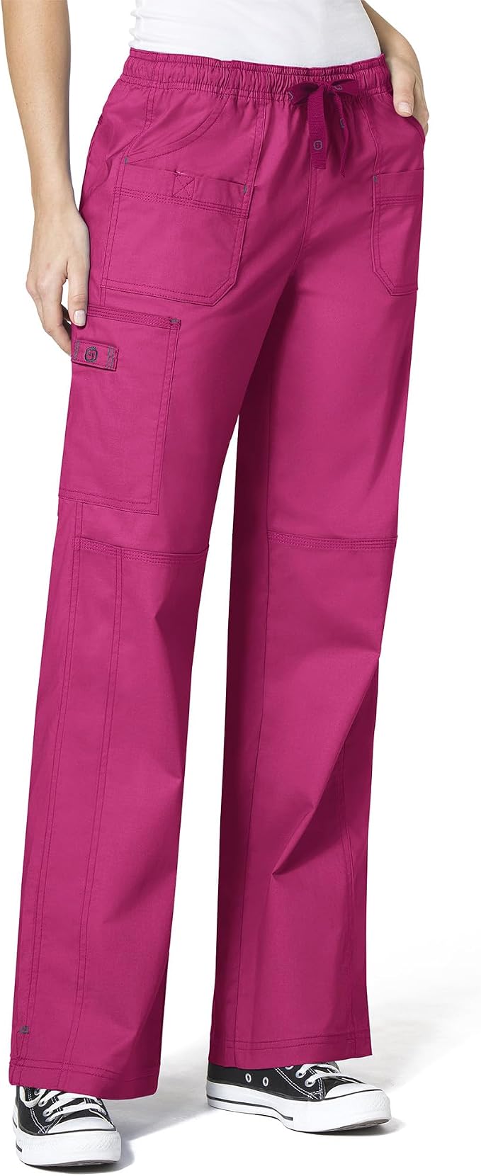WonderWink WonderFLEX Faith Women's 6-Pocket Stretch Boot Cut Cargo Scrub Pant