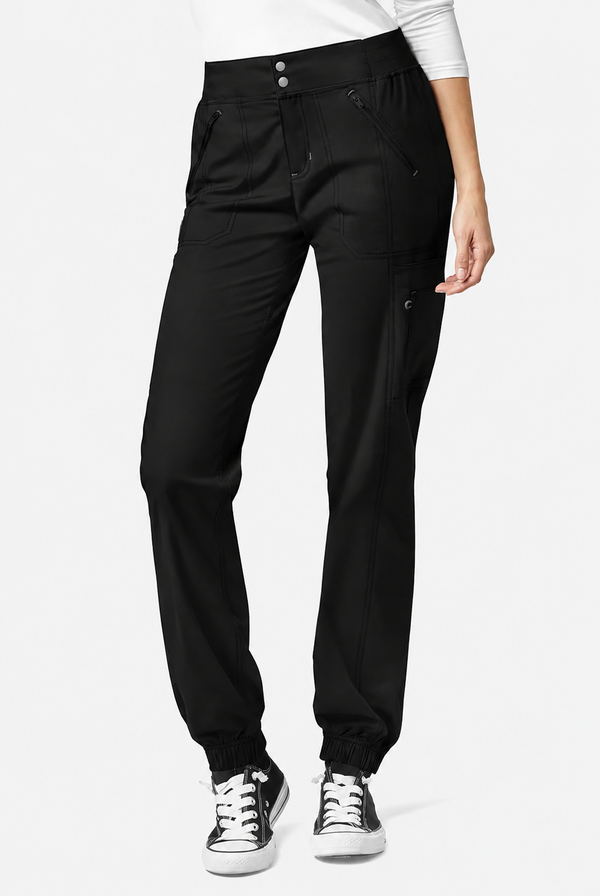 WonderWink Love Women's 6 Pocket Cargo Zip Jogger Scrub Pant for Nursing