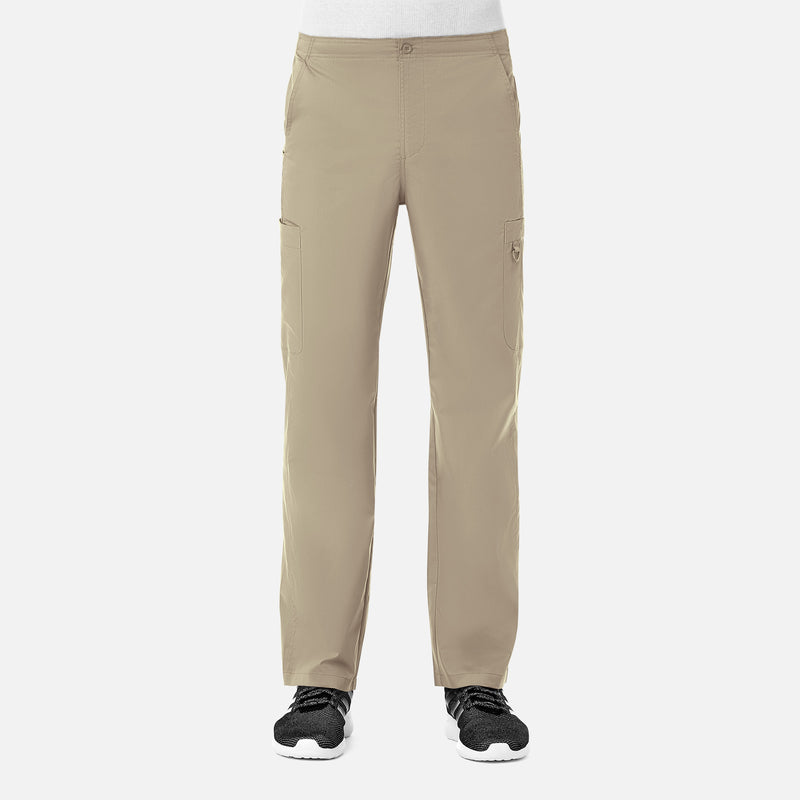 Khaki - Maevn Scrub Pants - Detail View