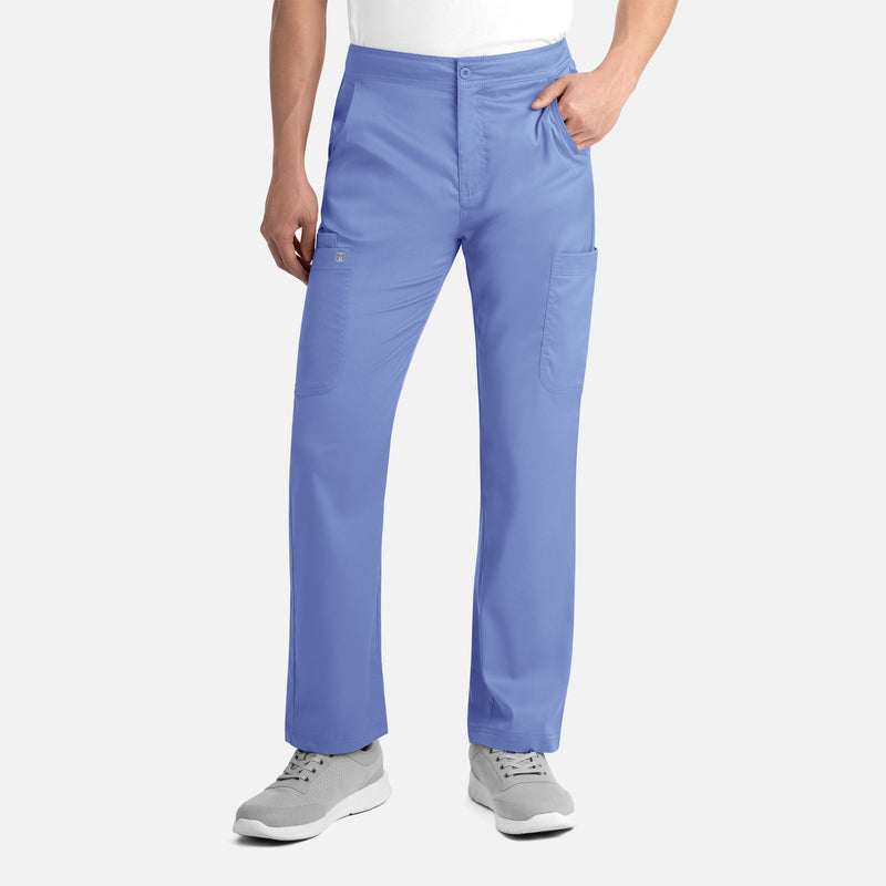 Ceil Blue - Maevn Scrub Pants - Detail View