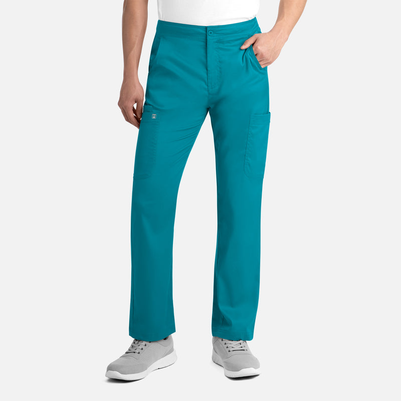 Teal - Maevn Scrub Pants - Detail View