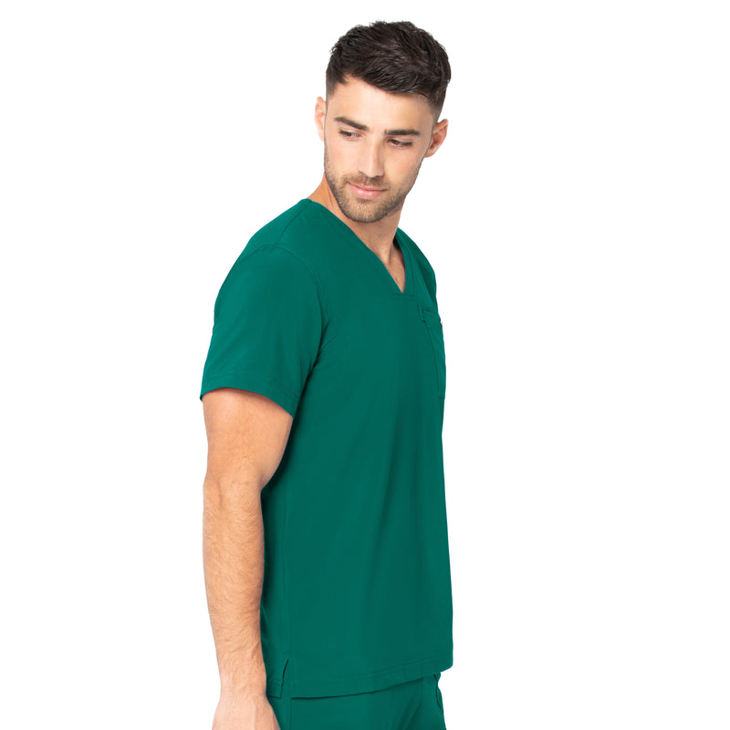 HUNTER - Urbane Performance Men's Men's V-Neck Performance Scrub Top for Nursing - Image 2