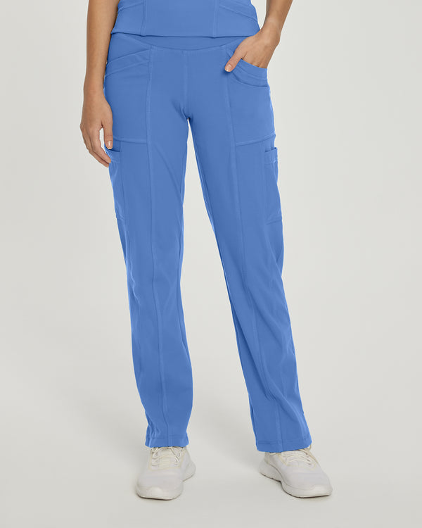 Urbane Impulse Women's 4 Pocket Cargo Straight Leg Activewear Scrub Pant for Nursing