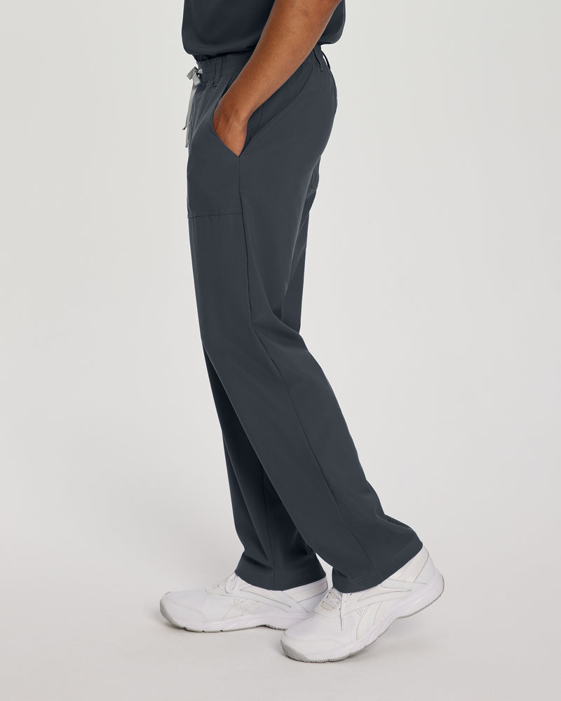 GRAPHITE - Urbane Performance Men's Men's Tapered Leg Cargo Performance Scrub Pant for Nursing - Image 2