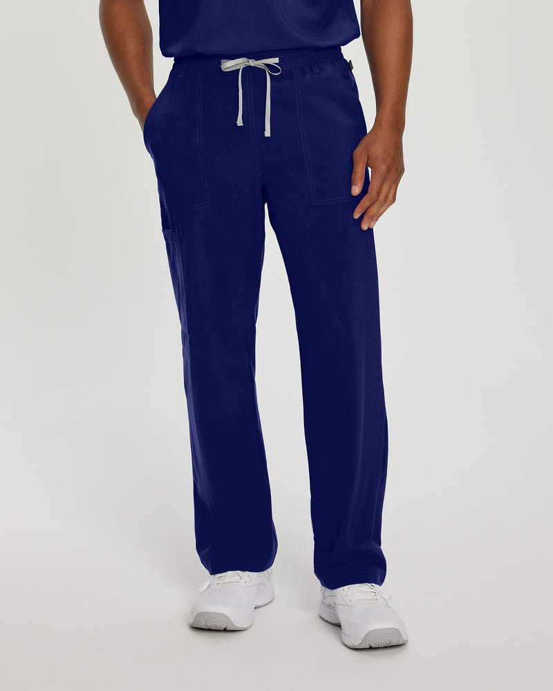TRUE NAVY - Urbane Performance Men's Men's Tapered Leg Cargo Performance Scrub Pant for Nursing - Image 1