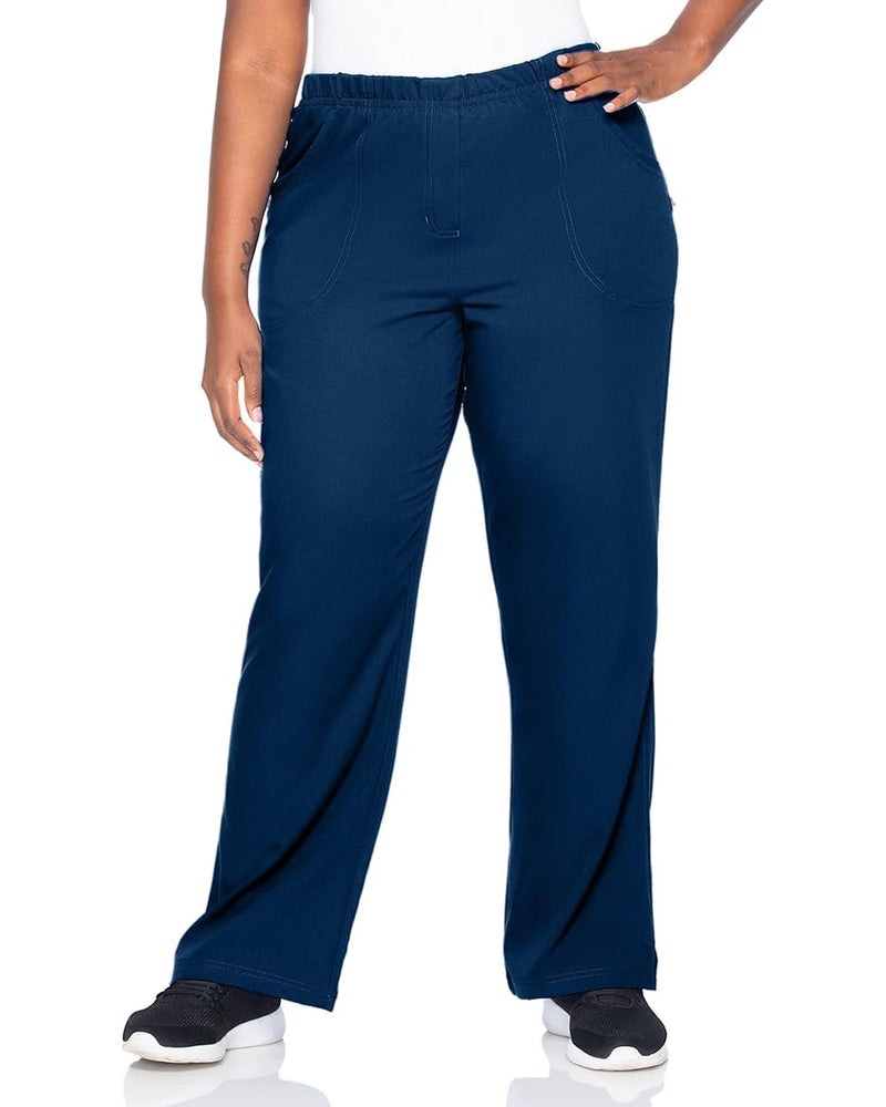 NAVY - Urbane Women's 2 Pocket Flare Leg Scrub Pant for Nursing - Image 1