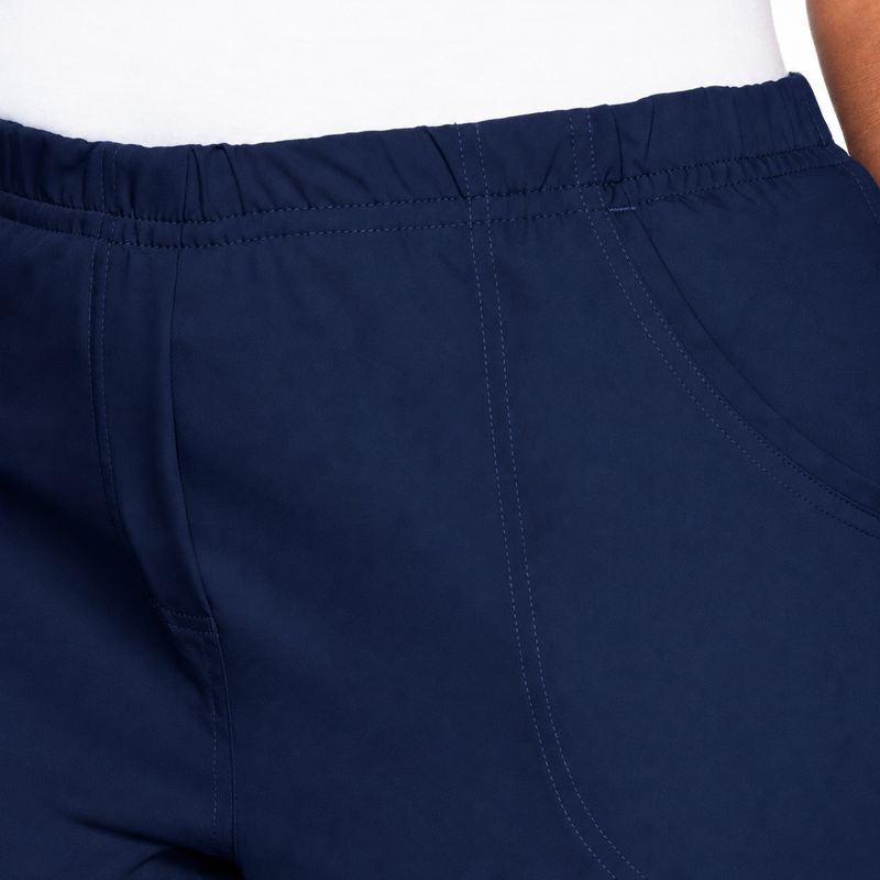 NAVY - Urbane Women's 2 Pocket Flare Leg Scrub Pant for Nursing - Image 4