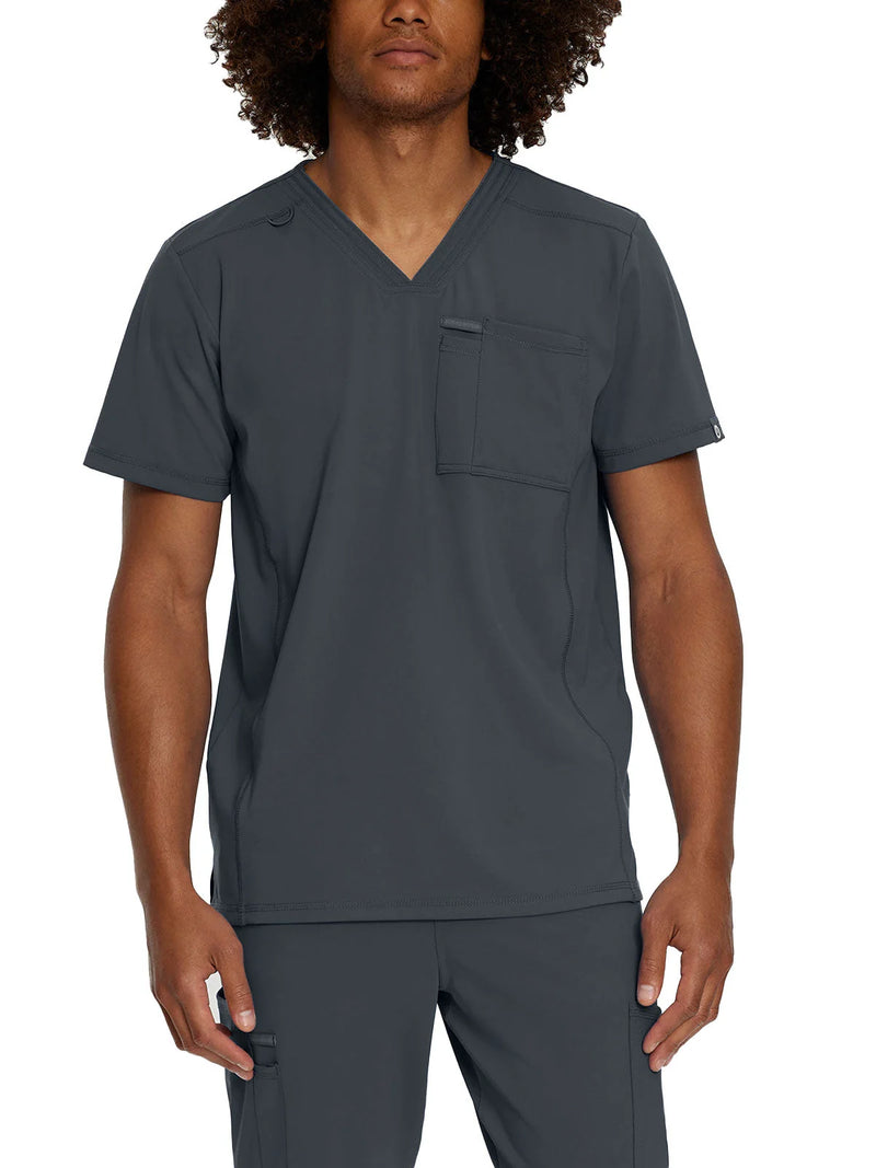 Graphite - Urbane Impulse Men's 1-Pocket V-Neck Scrub Top