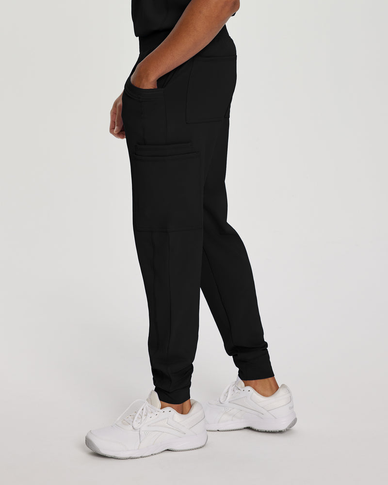 BLACK - Urbane Impulse Men's Men's Jogger Activewear Scrub Pant for Nursing - Image 2