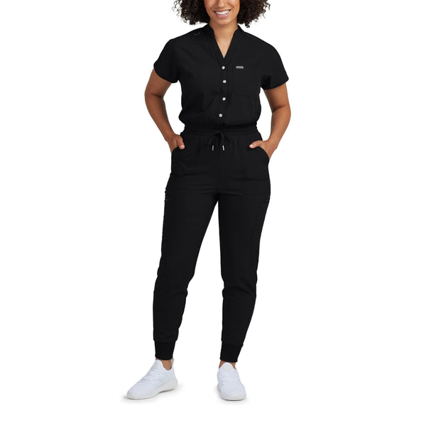 Women's 8 Pocket Forward Cargo Scrub Jumpsuit