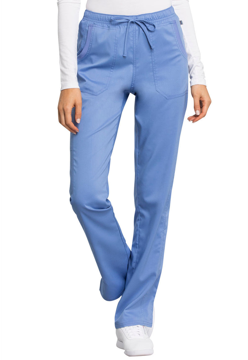 CEIL - Cherokee Workwear Revolution Tech Women's 3 Pocket Mid Rise Straight Leg Drawstring Scrub Pant - Image 1