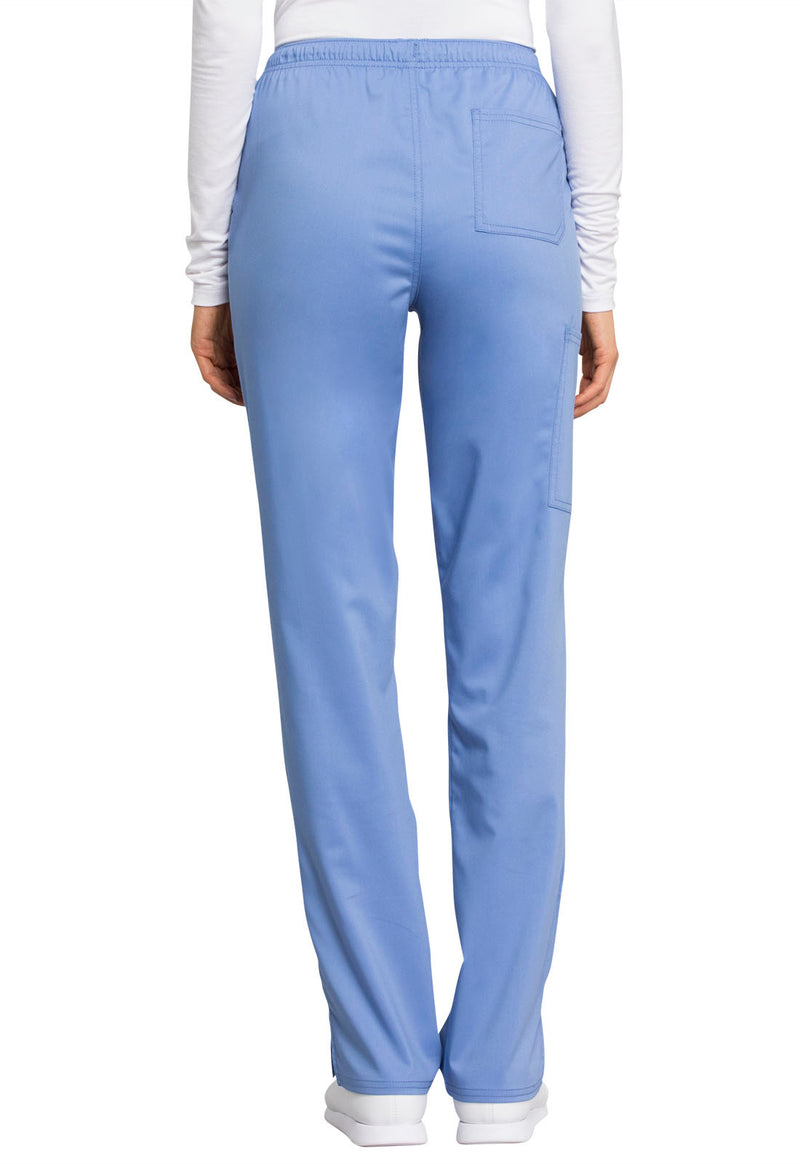 CEIL - Cherokee Workwear Revolution Tech Women's 3 Pocket Mid Rise Straight Leg Drawstring Scrub Pant - Image 3