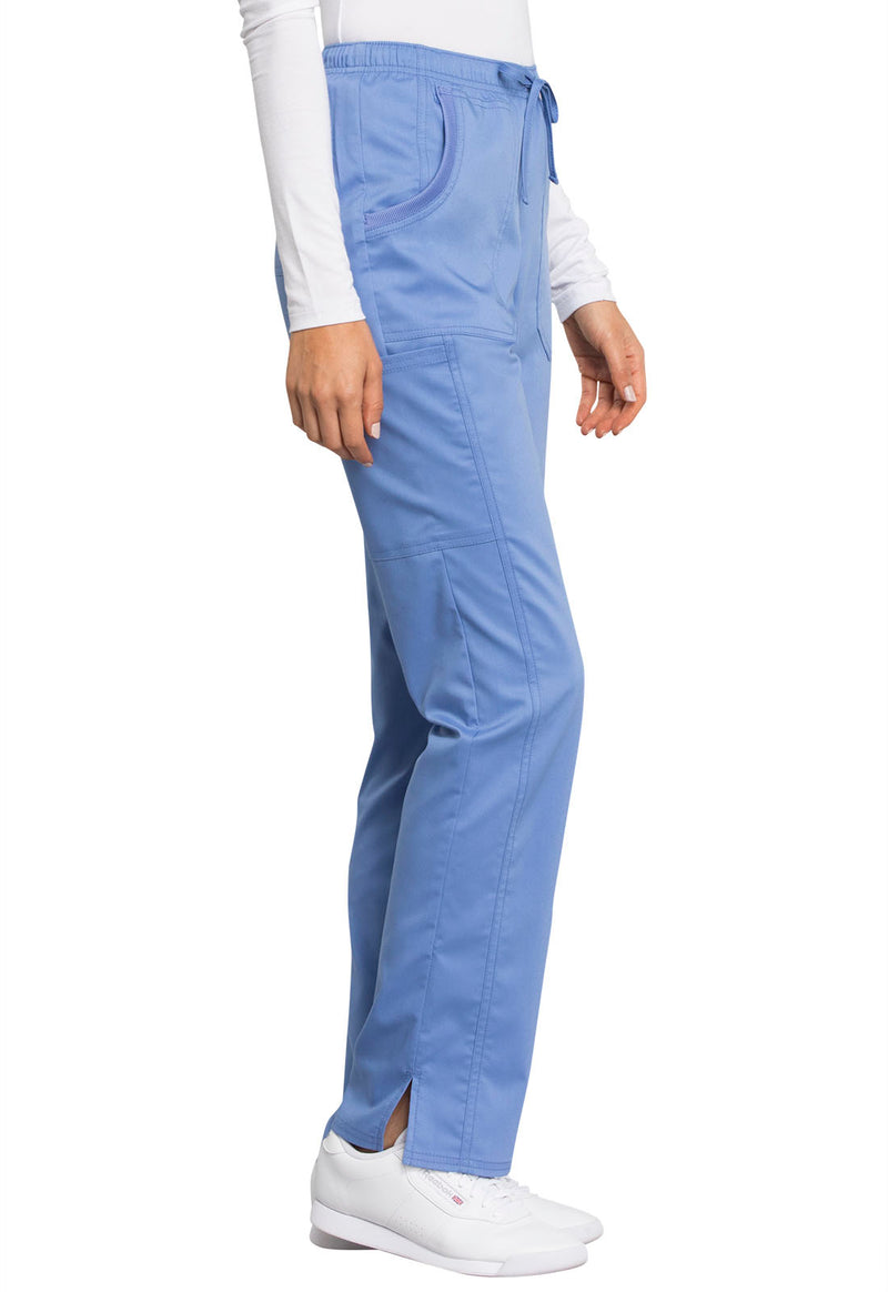 CEIL - Cherokee Workwear Revolution Tech Women's 3 Pocket Mid Rise Straight Leg Drawstring Scrub Pant - Image 4