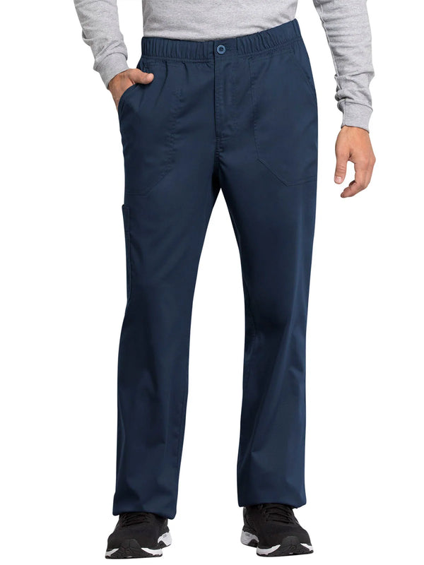 Cherokee Workwear Revolution Tech Men's Zip Fly Cargo Scrub Pant