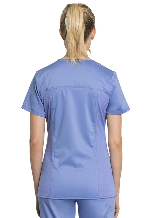CEIL - Cherokee Workwear Revolution Tech Women's 4 Pocket Mock Wrap Scrub Top for Nursing - Image 4
