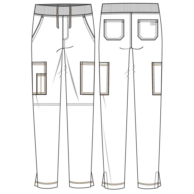 LGCB - Dickies Riveting Women's 6 Pocket Cargo Scrub Pant for Nursing - Image 5