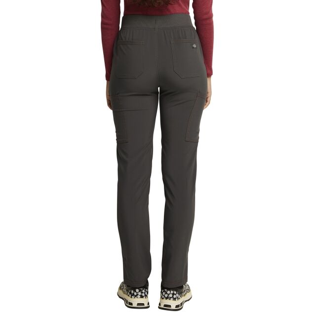 PEWTER - Dickies Riveting Women's 6 Pocket Cargo Scrub Pant for Nursing - Image 2