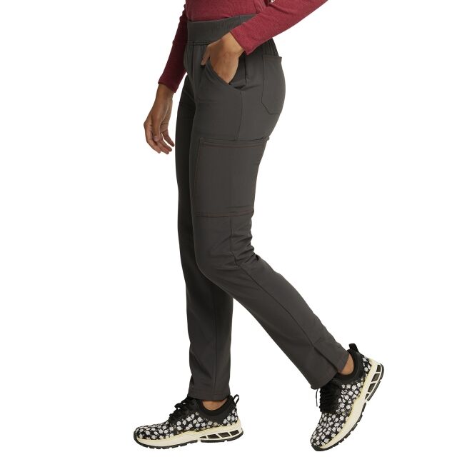 PEWTER - Dickies Riveting Women's 6 Pocket Cargo Scrub Pant for Nursing - Image 3