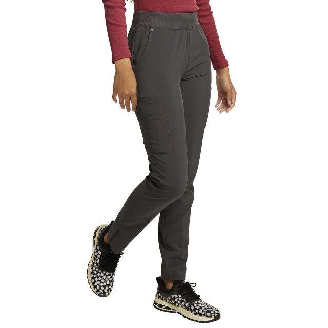 PEWTER - Dickies Riveting Women's 6 Pocket Cargo Scrub Pant for Nursing - Image 4