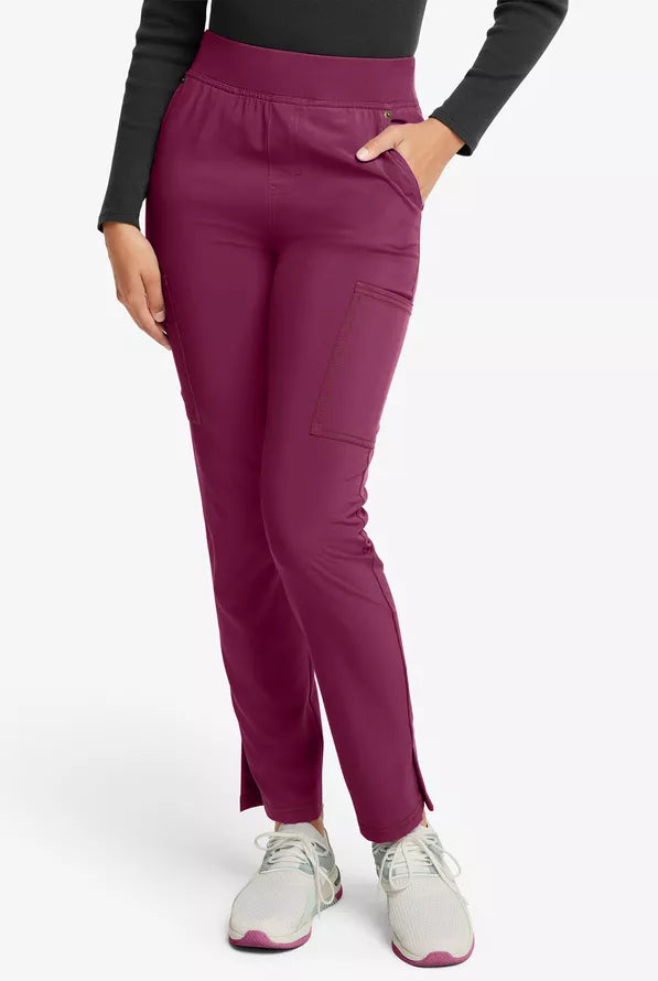 WINE - Dickies Riveting Women's 6 Pocket Cargo Scrub Pant for Nursing - Image 1