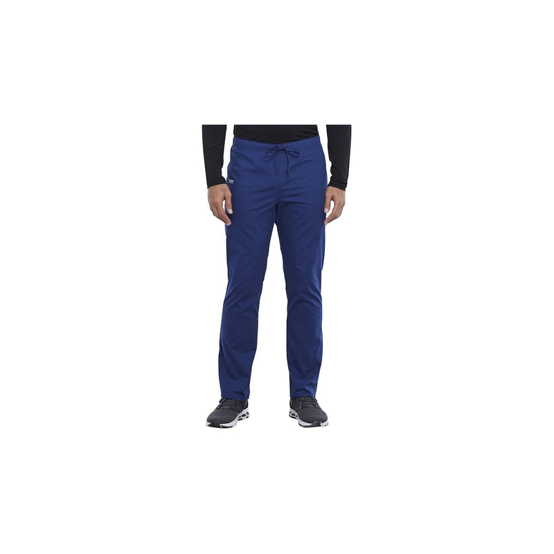 NAVY - Cherokee Workwear Revolution Unisex Drawstring Tapered Leg Scrub Pant for Nursing - Image 1