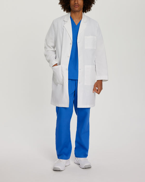 Unisex 3 Pocket Full-Length Lab Coat