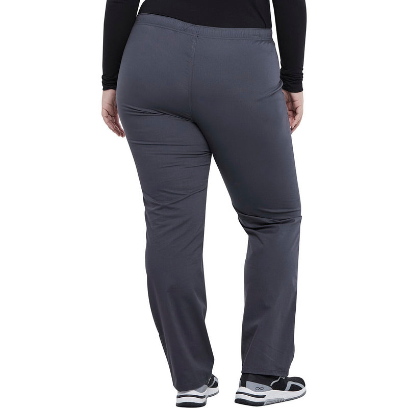 PEWTER - Cherokee Workwear Revolution Unisex Drawstring Tapered Leg Scrub Pant for Nursing - Image 3