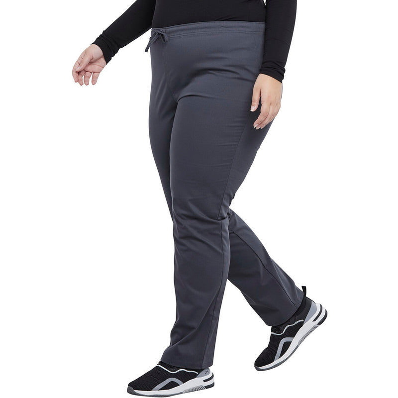 PEWTER - Cherokee Workwear Revolution Unisex Drawstring Tapered Leg Scrub Pant for Nursing - Image 4