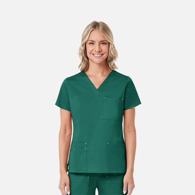 Women's 3 Pocket V-Neck Scrub Top