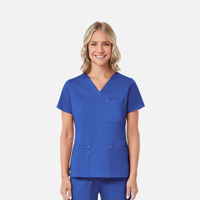 Women's 3 Pocket V-Neck Scrub Top