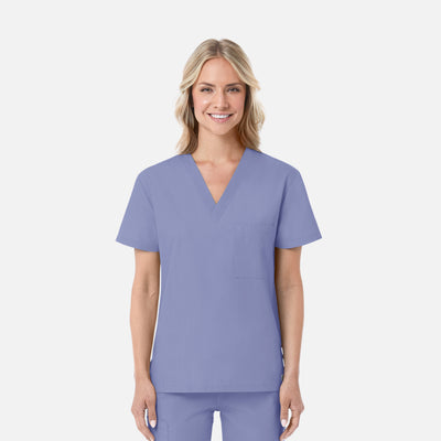 Unisex 1 Pocket V-Neck Scrub Top