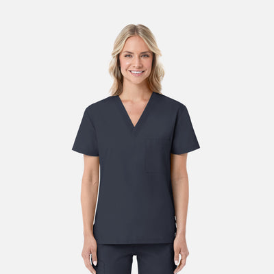 Unisex 1 Pocket V-Neck Scrub Top