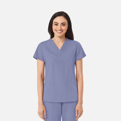 Women's 2 Pocket V-Neck Scrub Top