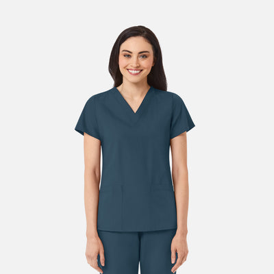 Women's 2 Pocket V-Neck Scrub Top