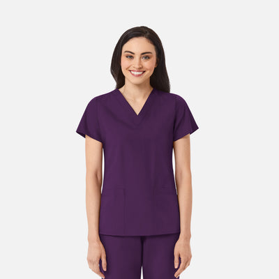 Women's 2 Pocket V-Neck Scrub Top