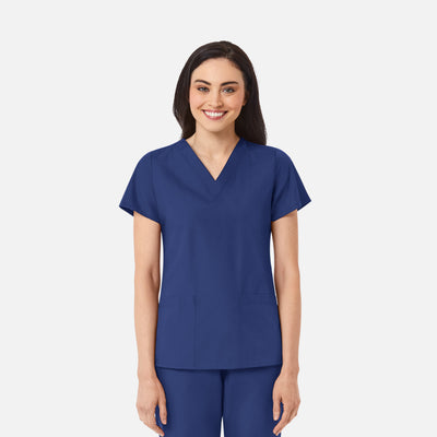 Women's 2 Pocket V-Neck Scrub Top