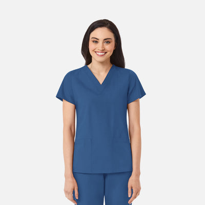 Women's 2 Pocket V-Neck Scrub Top