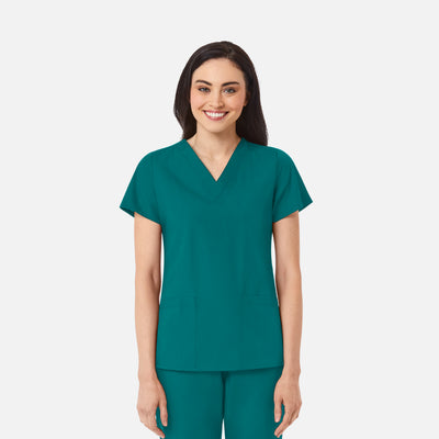 Women's 2 Pocket V-Neck Scrub Top