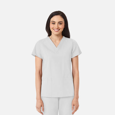 Women's 2 Pocket RedPanda V-Neck Scrub Top