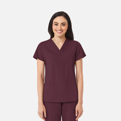 Women's 2 Pocket V-Neck Scrub Top