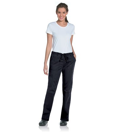 Landau Pre-Washed Women's 5 Pocket Cargo Straight Leg Scrub Pant for Nursing