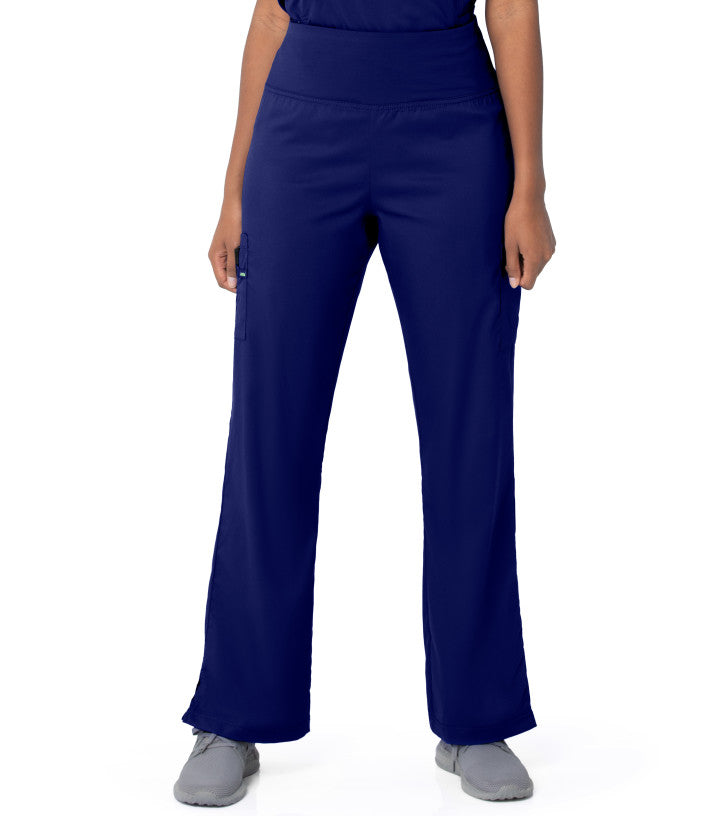 True Navy - Landau ProFlex Women's PWRcor Compression Waist Cargo Scrub Pant