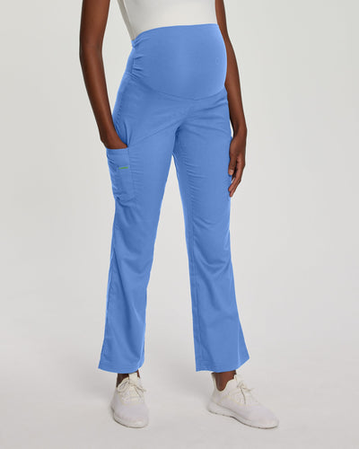 Pantalón quirúrgico acampanado de maternidad para lactancia para mujer