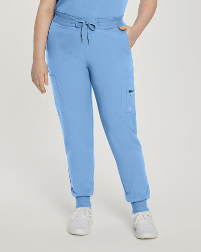 Women's 7 Pocket V-Tess Jogger Scrub Pants