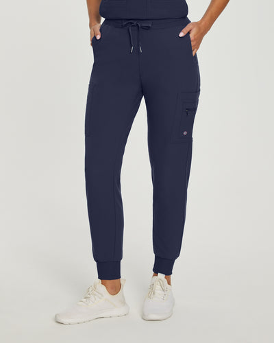 Women's 7 Pocket V-Tess Jogger Scrub Pants